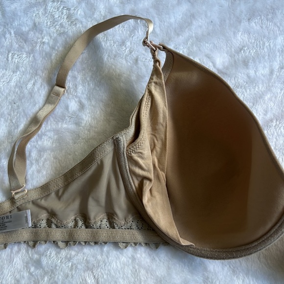Natori Beige/Nude Lace Nursing Bra 36DD EUC - Picture 4 of 8